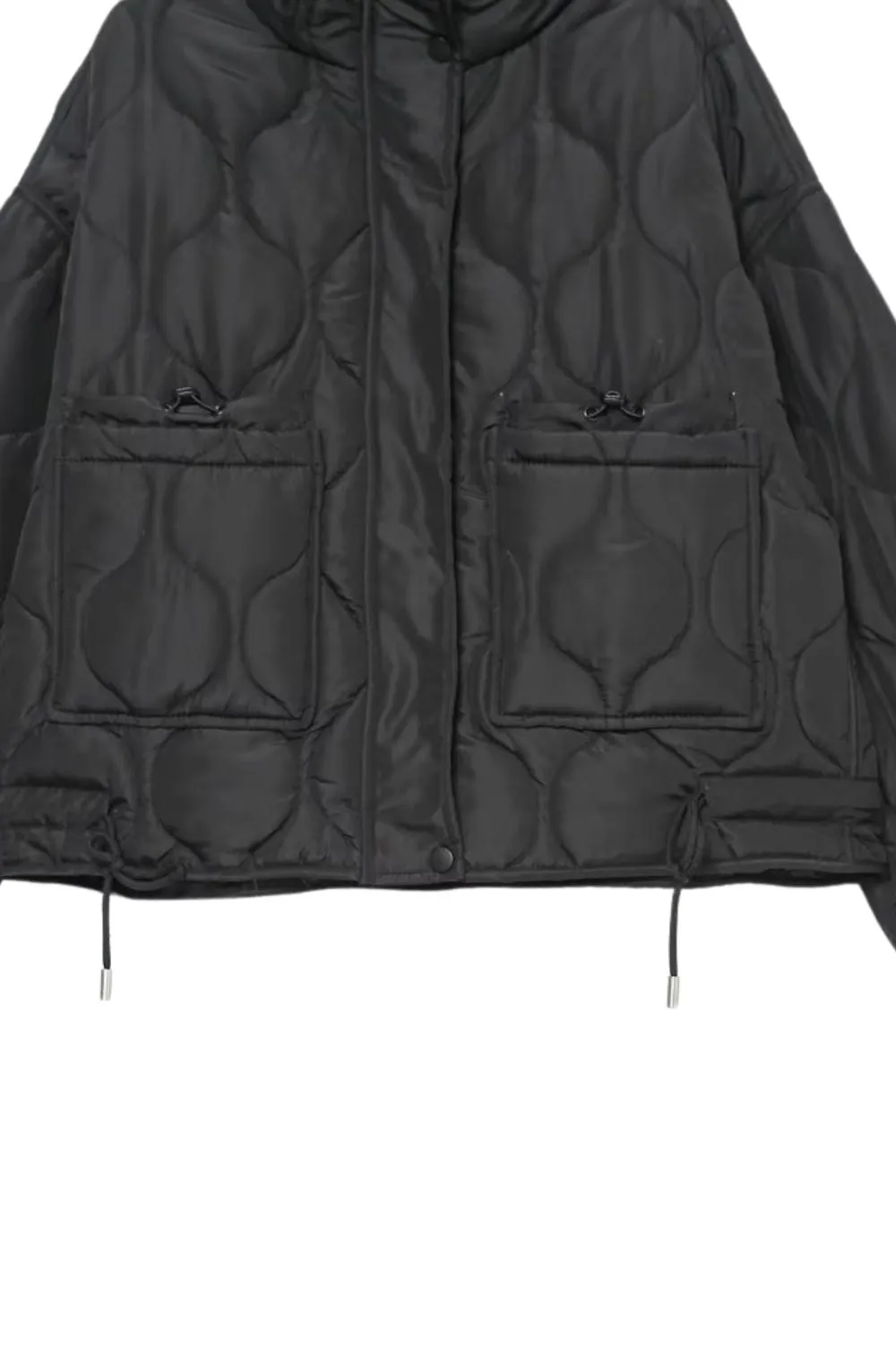 ‘ Carson’ Cotton Quilted Jacket with Stand Collar