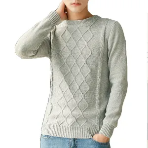 100%Cotton Jacquard Casual Sweater