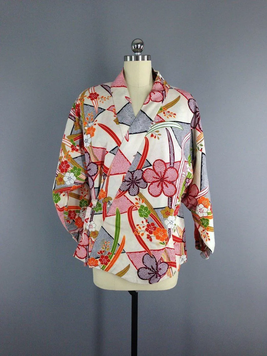 1980s Vintage Cotton Haori Kimono Jacket