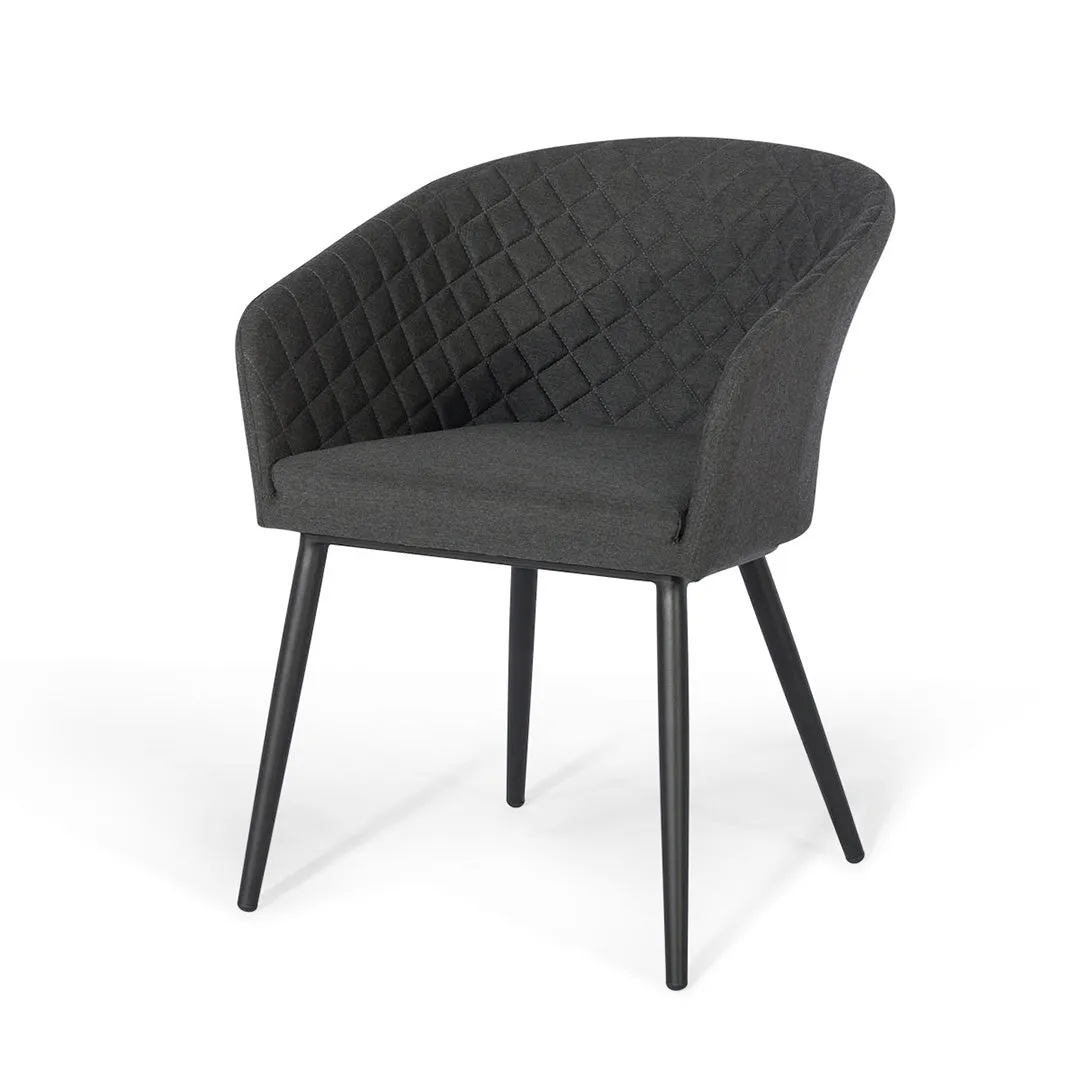 Ambition 8 Seat Oval Dining Set - Charcoal