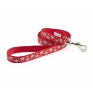 Ancol - Fashion Lead Reflective - Red Stars - 1m x 19mm