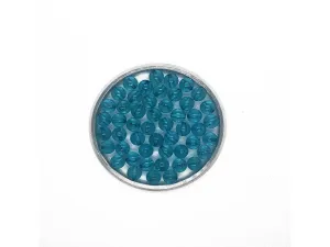 Aqua Blue Spherical Transparent Acrylic Beads