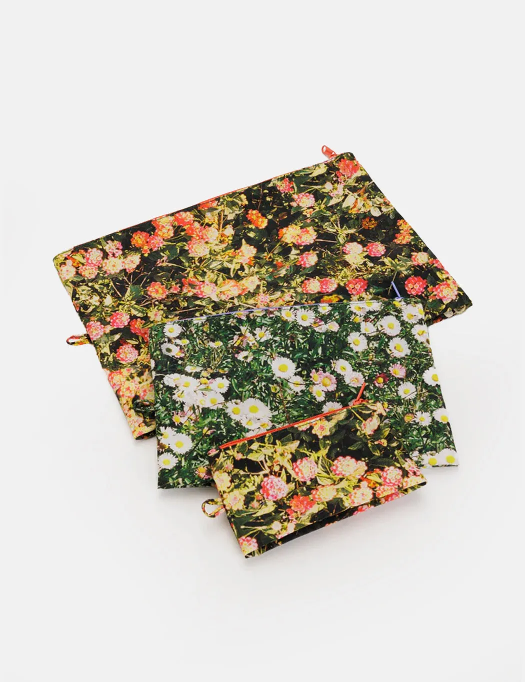 Baggu Go Pouch Set - Photo Florals