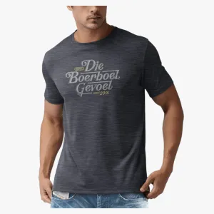 Boerboel Mens Premium Cotton Gevoel Short Sleeve Tee Charcoal