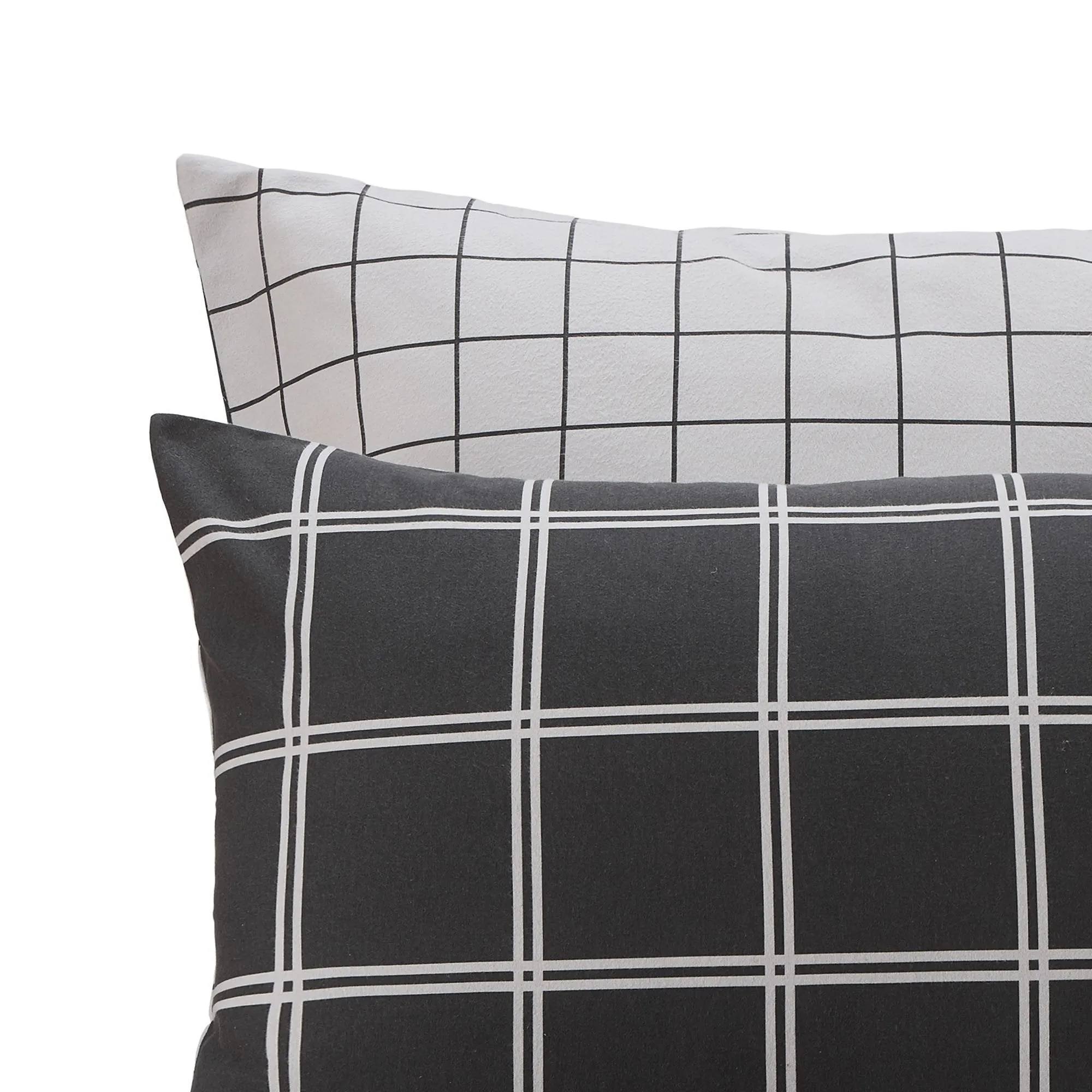 Brelade Pillowcase [Charcoal/Light grey]