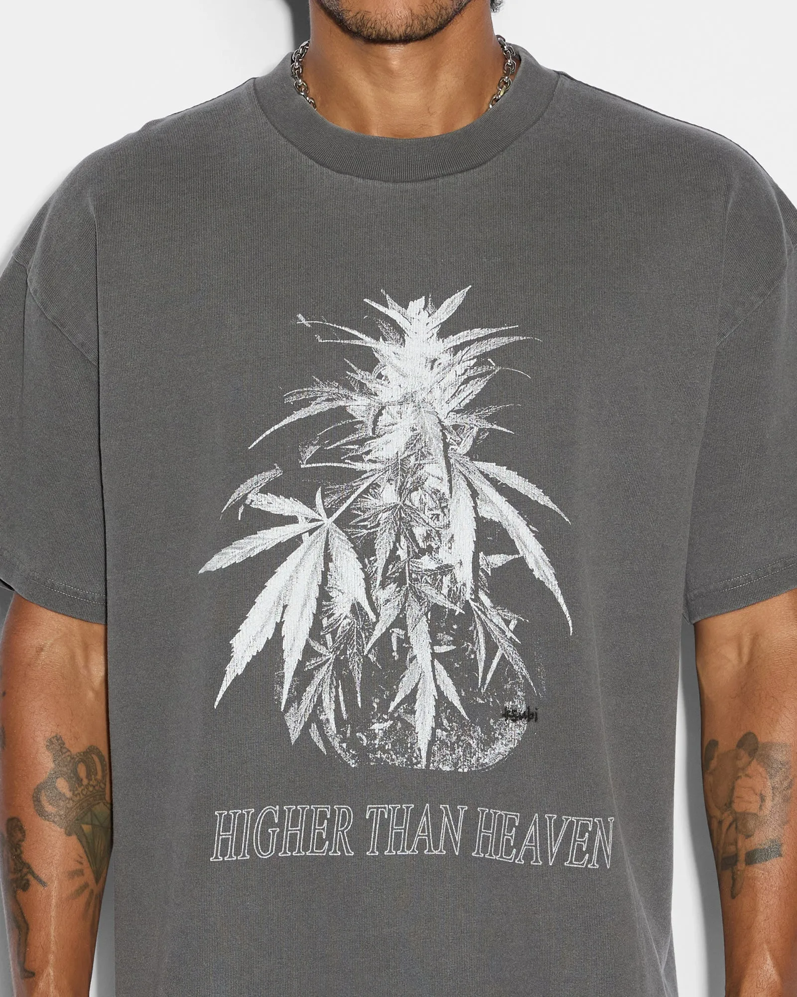 CANNABIS EKCESS SS TEE CHARCOAL