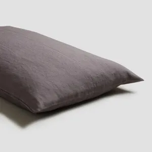 Charcoal Grey 100% Linen Pillowcases (Pair)