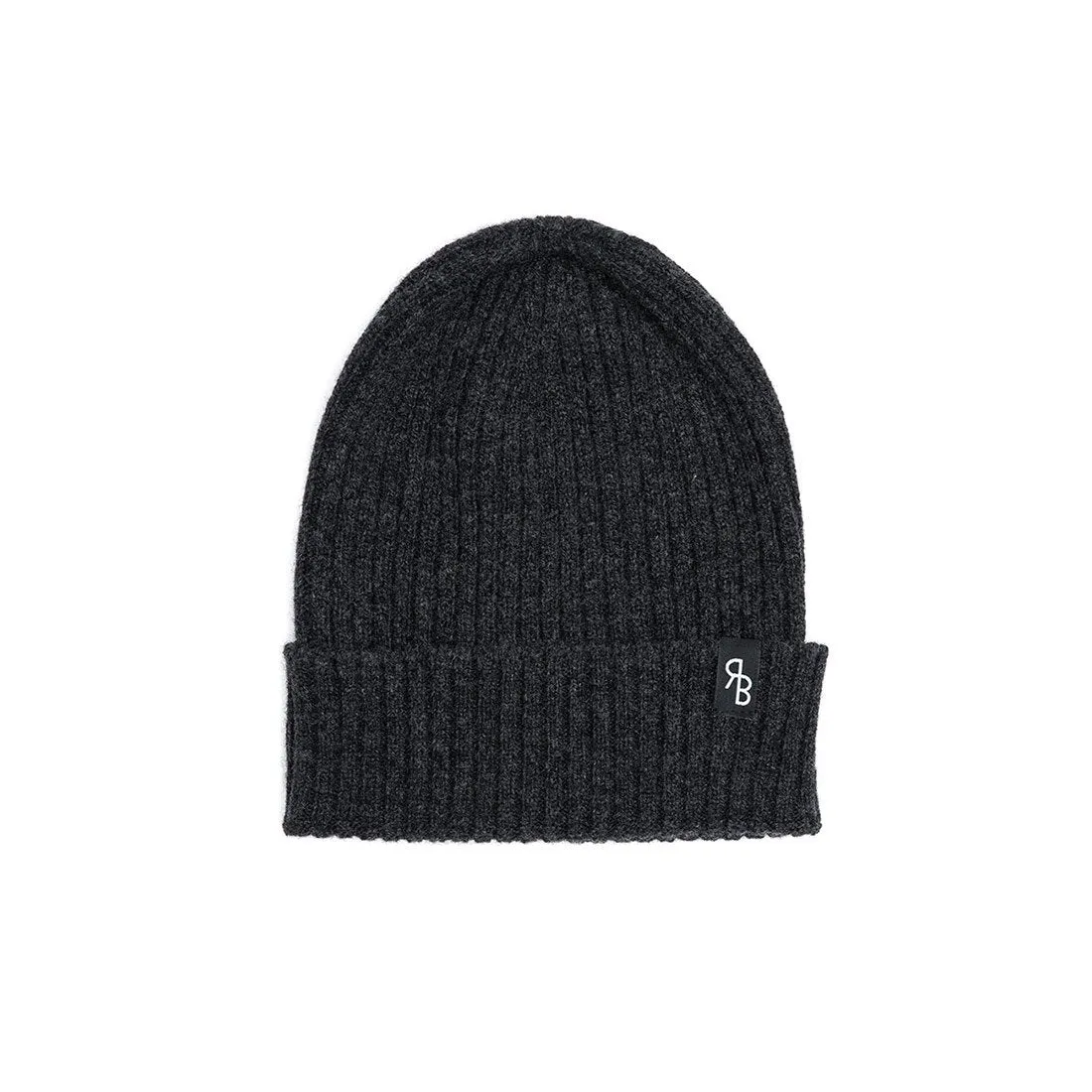 Charcoal Rib Beanie Hat