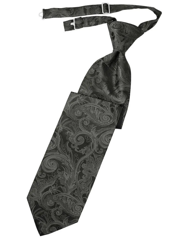 Charcoal Tapestry Kids Necktie