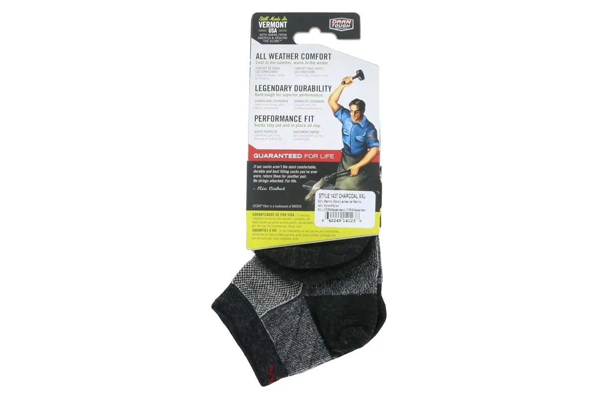 Darn Tough No Show Light Sock Charcoal