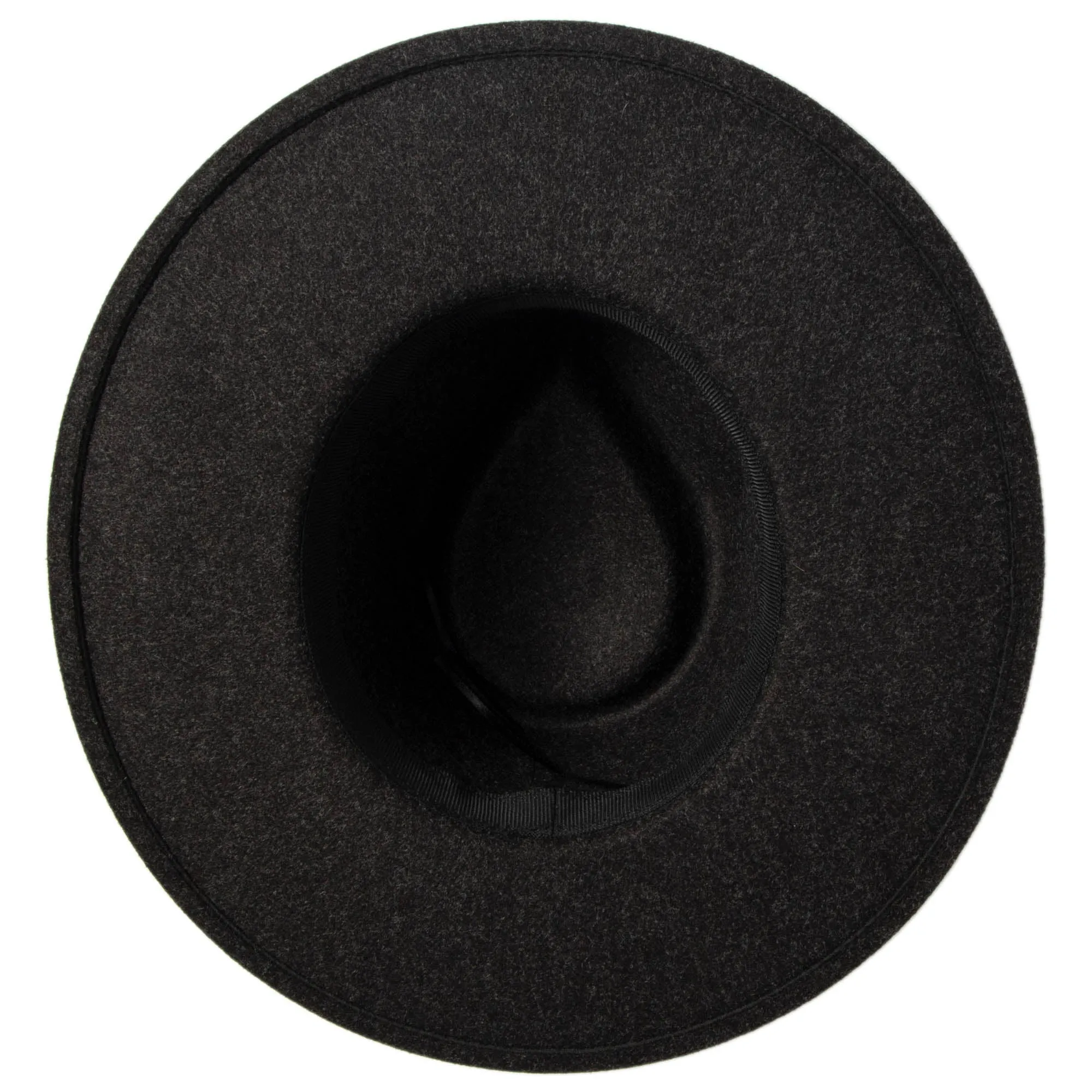 Faux Felt Fedora with Silver Concho Band