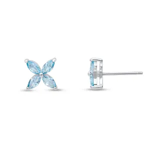 Flo Earrings (Aqua)