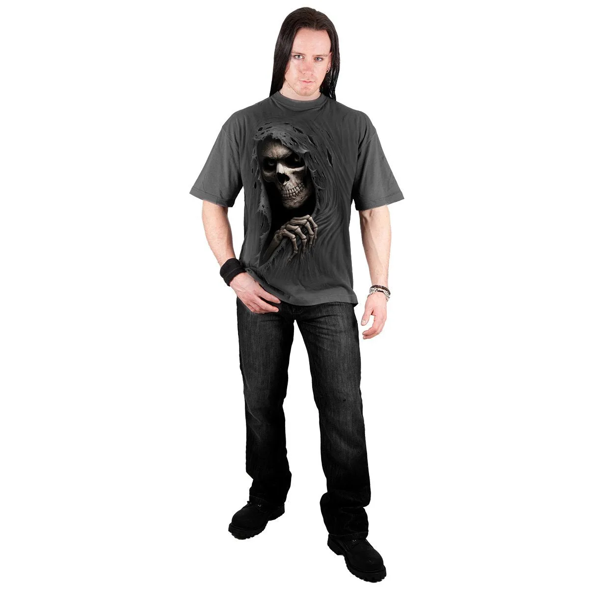 GRIM RIPPER - T-Shirt Charcoal