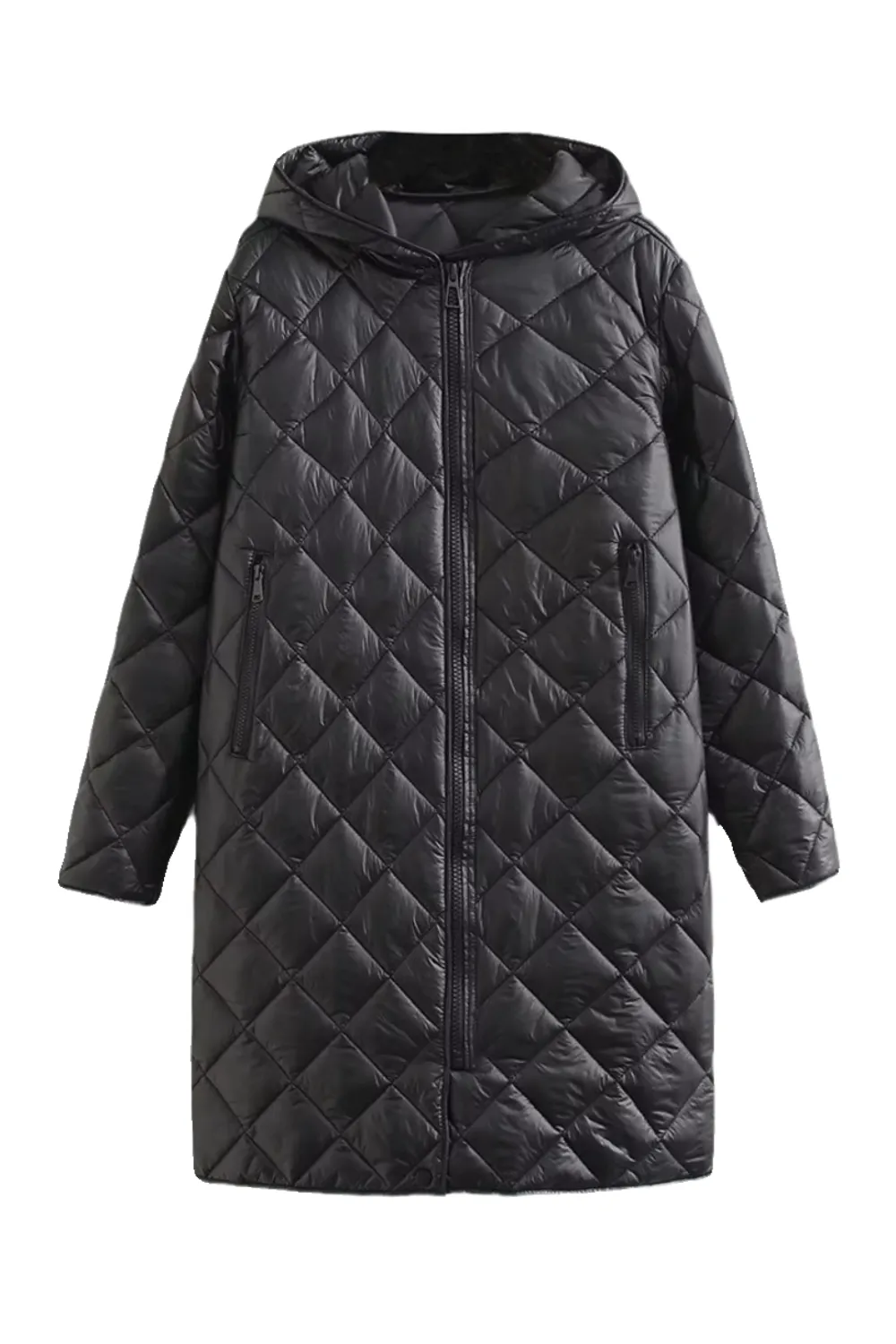 'Harper' Hooded Quilted Coat