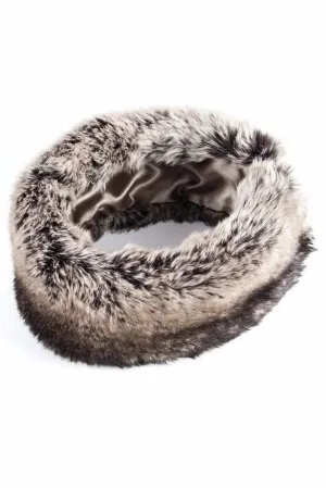 Headband Fur Grey