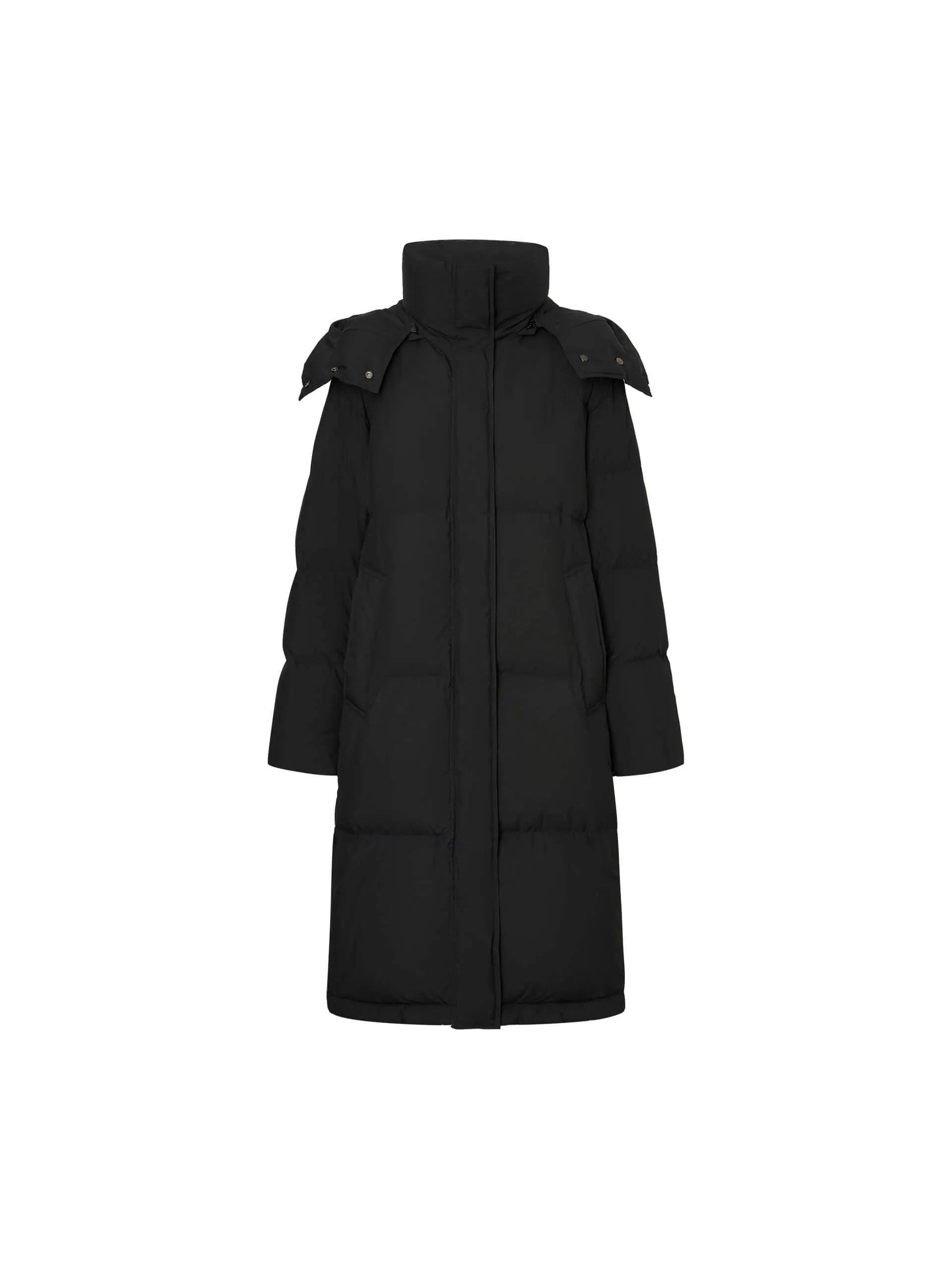 Hooded Quilted Down Coat