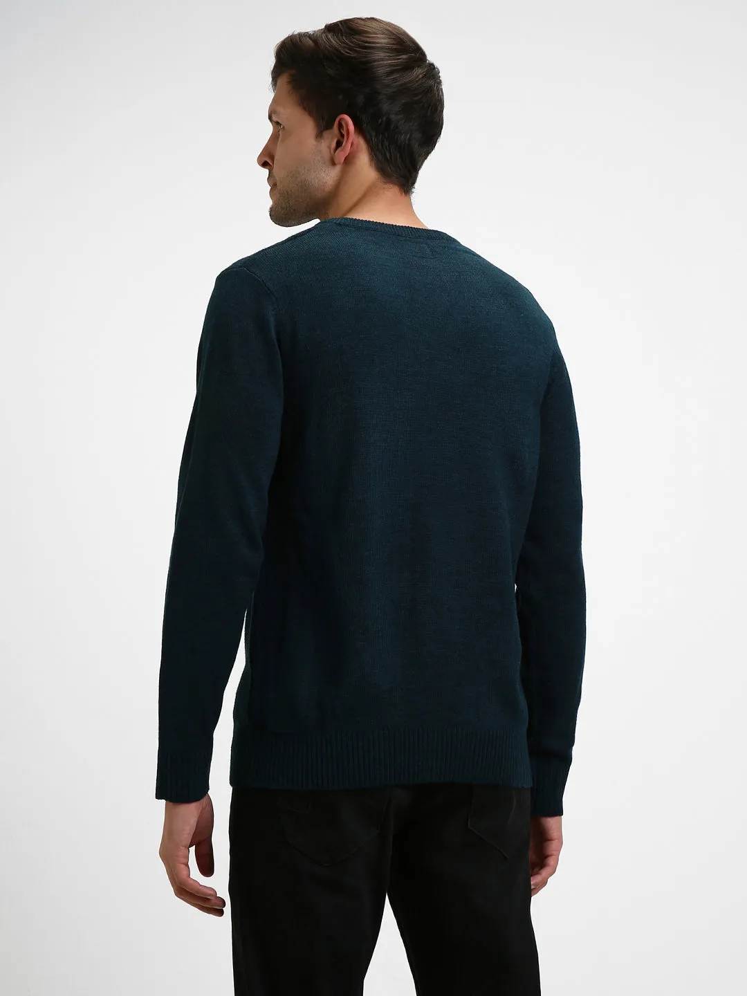 Men's Cable Knit Acrylic Pullover Sweater