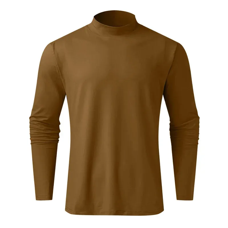 Men's Casual Slim Fit Fleece Turtleneck Sweater | Ideal for Autumn/Winter