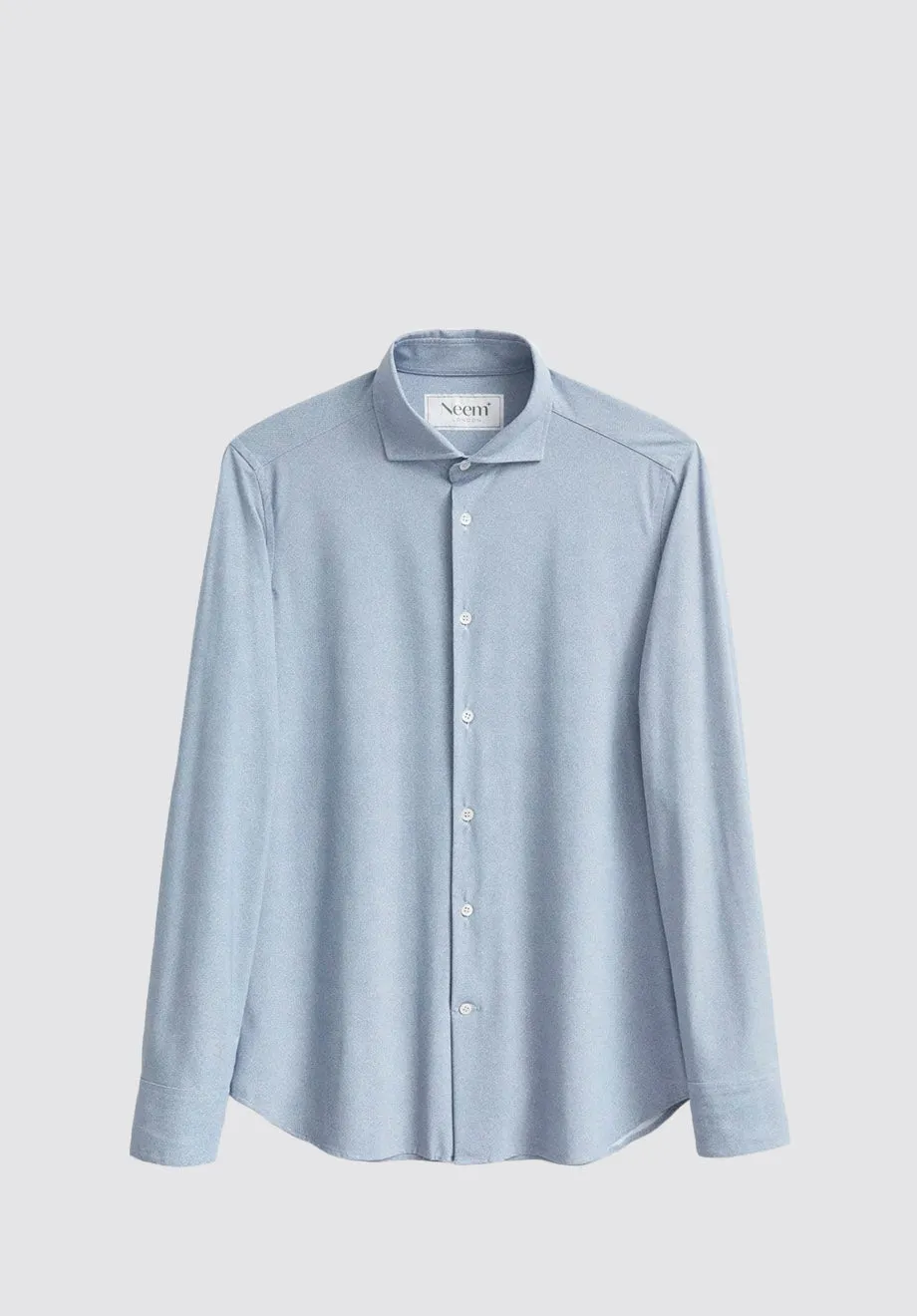 Recycled Italian | Sky Twill Print Comfort Shirt