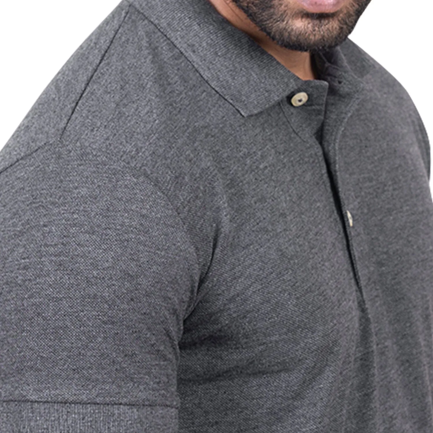 Solid Polo | Charcoal