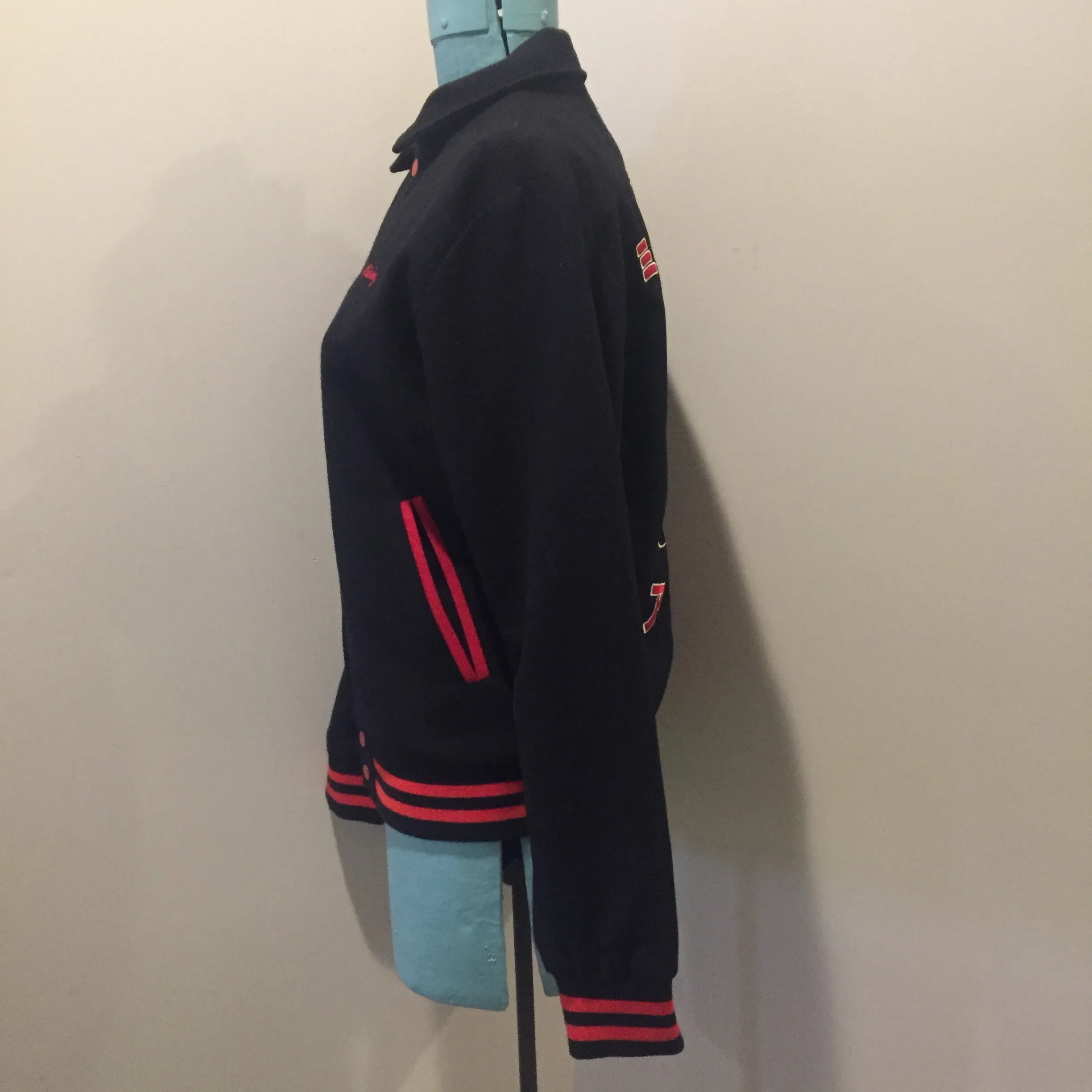 STOLEN Disney x Forever 21 Black and Red Varsity Jacket