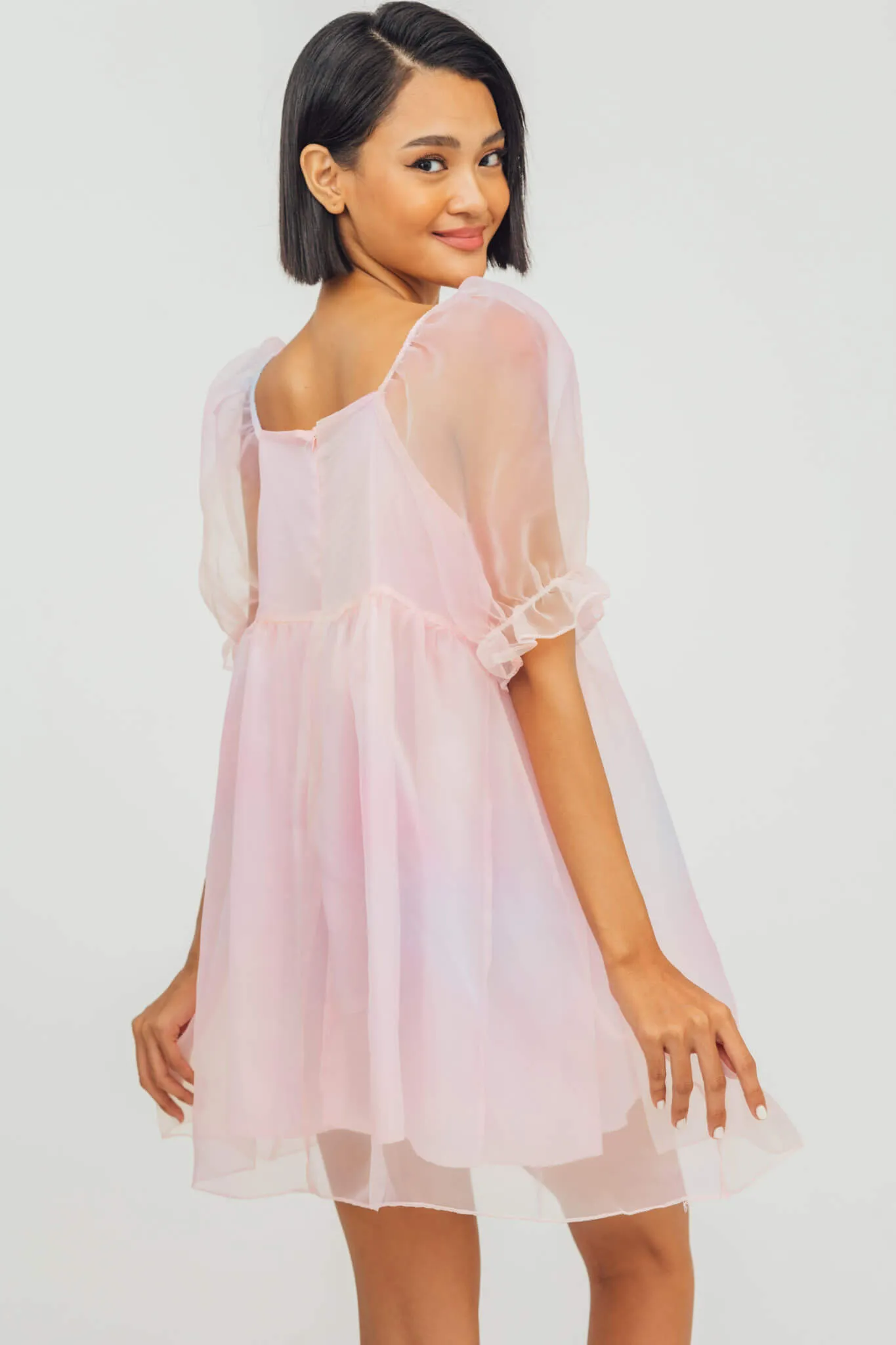 Tatianna Puff Sleeve Babydoll Dress