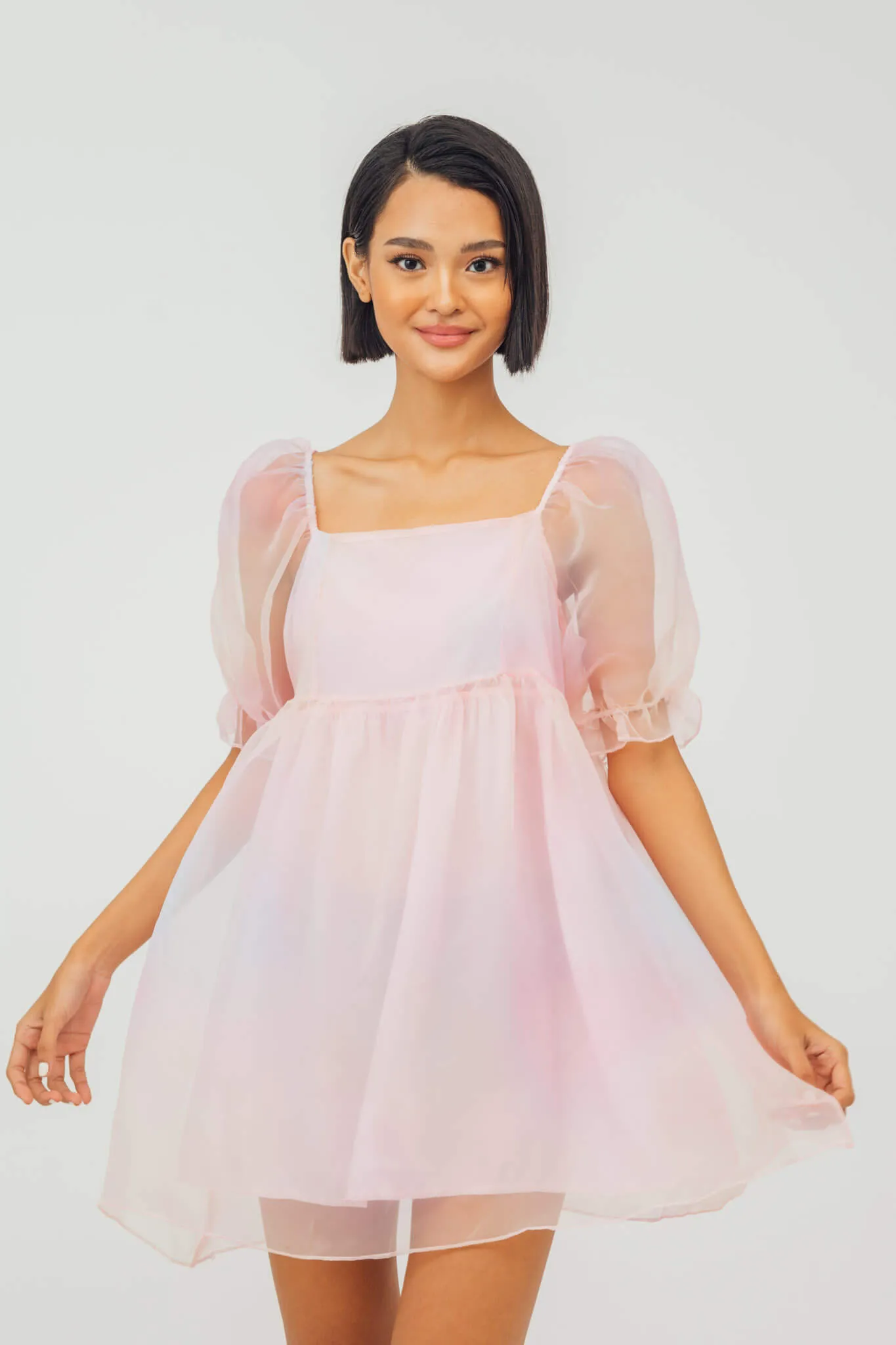 Tatianna Puff Sleeve Babydoll Dress