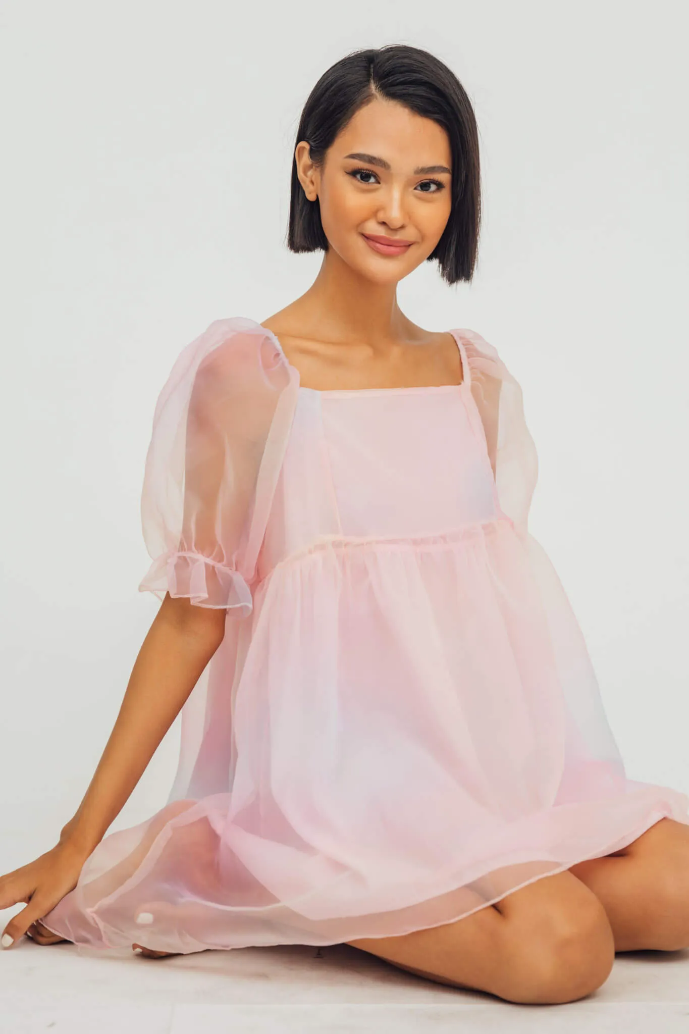 Tatianna Puff Sleeve Babydoll Dress