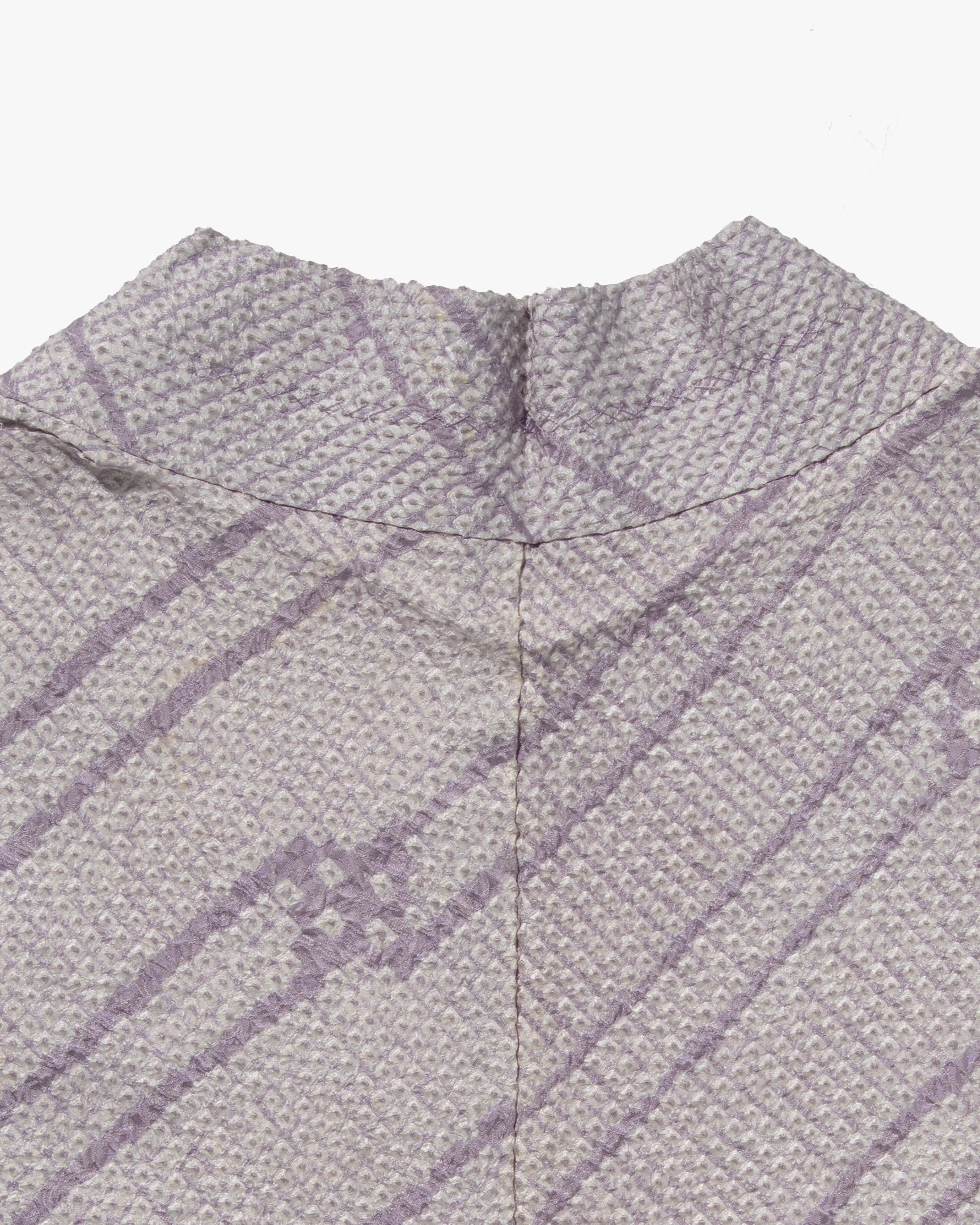 Vintage Haori Jacket, Full Shibori, Lavender Abstract Lines