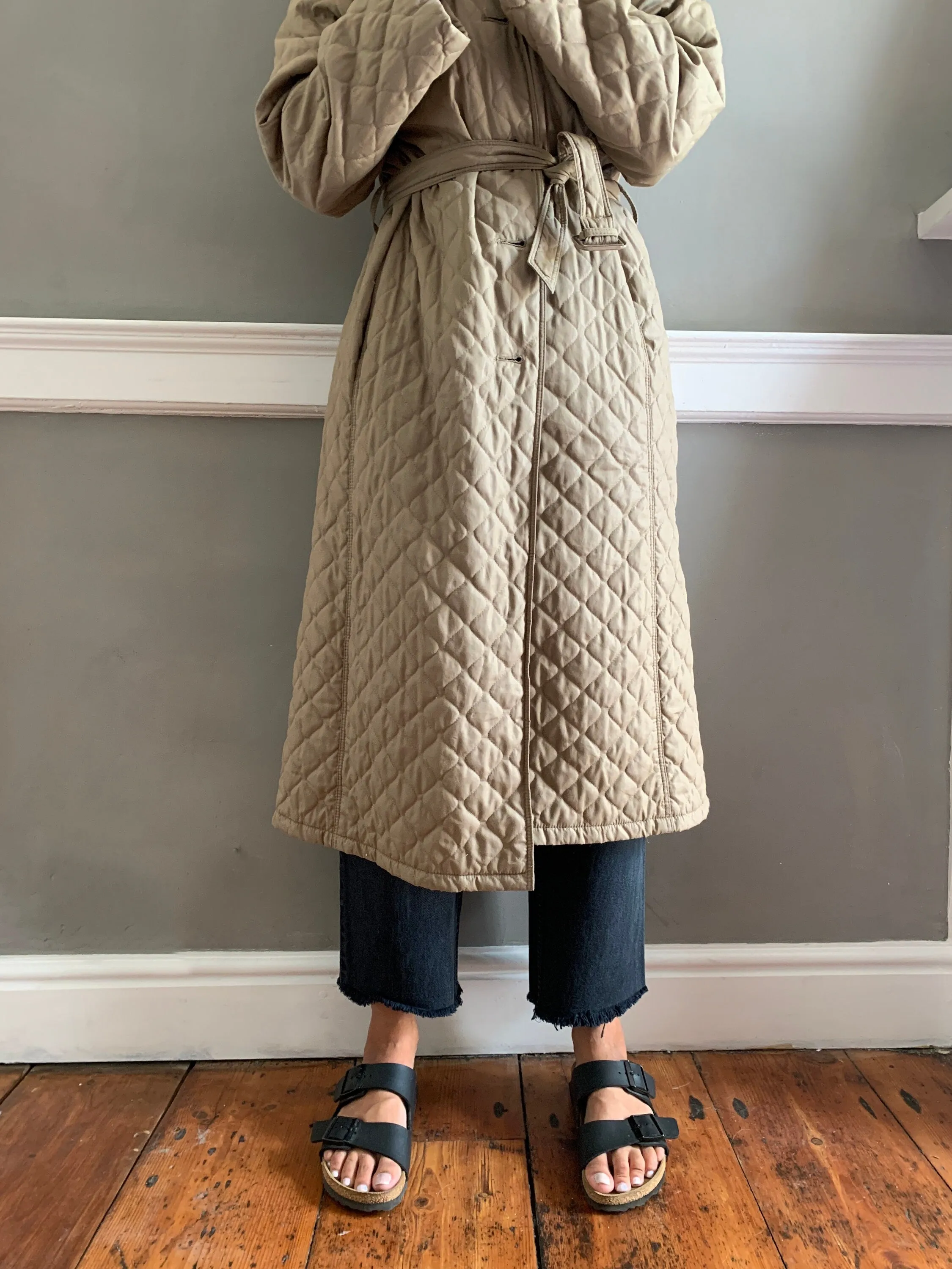 Vintage quilted padded coat UK10-12