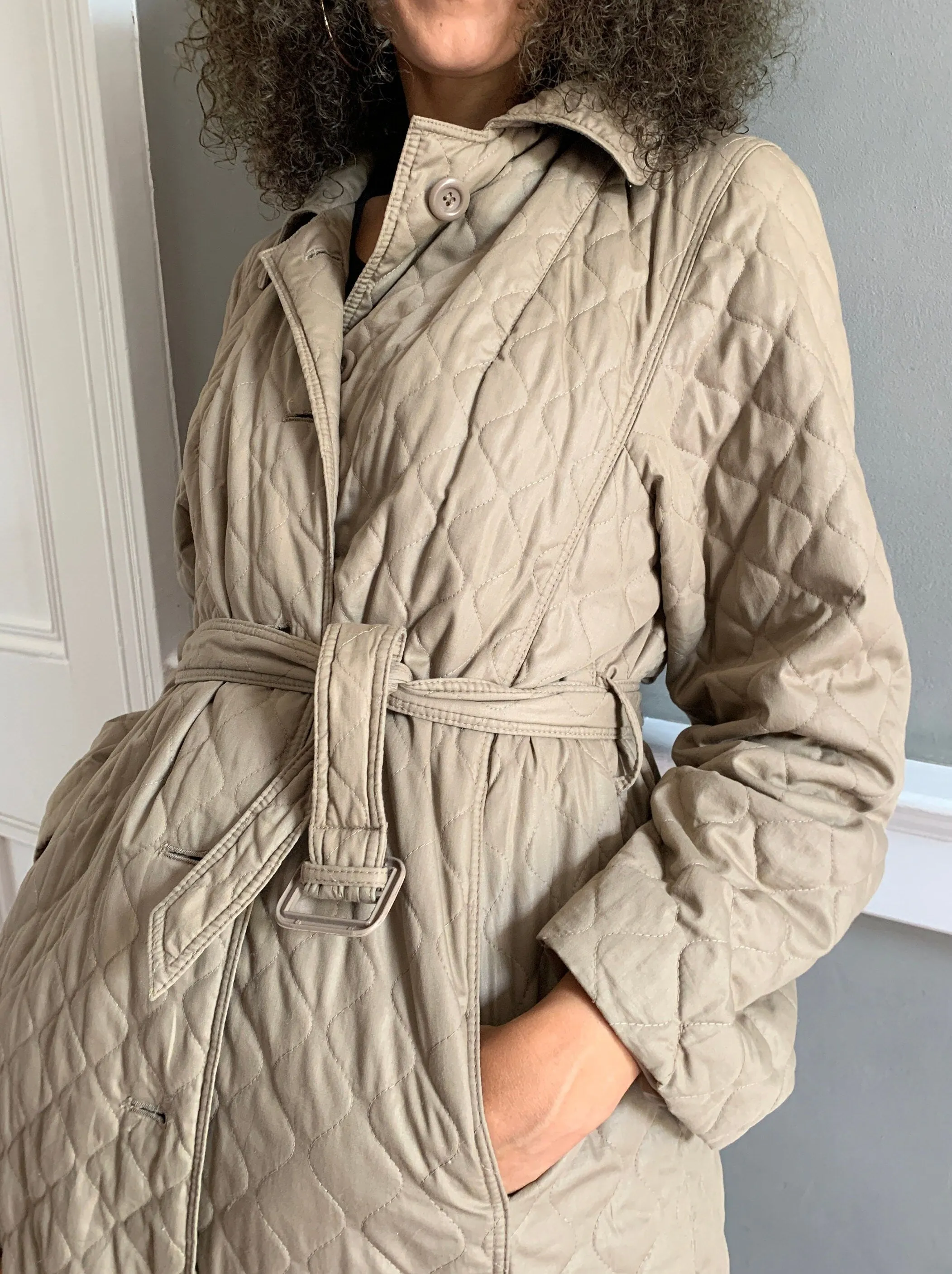 Vintage quilted padded coat UK10-12