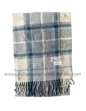 Wholesale Men Gray Cashmere Feel Scarves