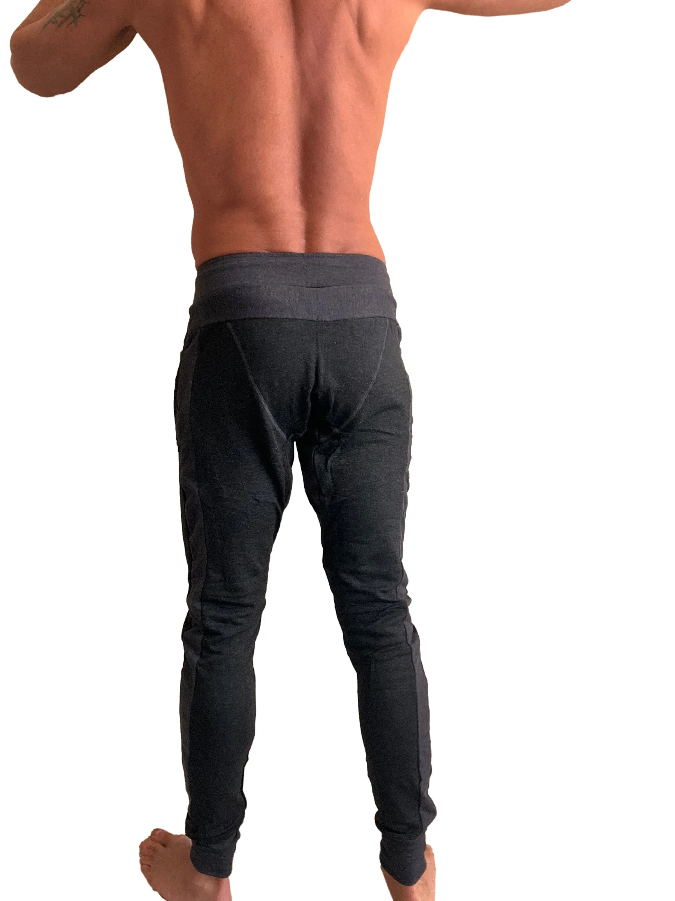 **Winter Edition** Performance Fleece Long Cuffed Jogger & Yoga Sweat Pants (Charcoal)